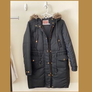 Levis Black Parka Jacket